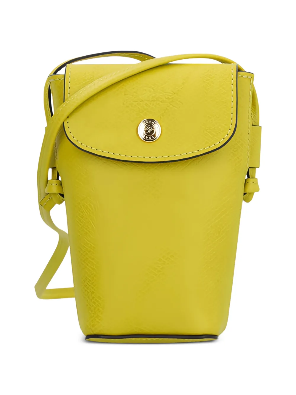 Longchamp Épure leather phone case - Verde
