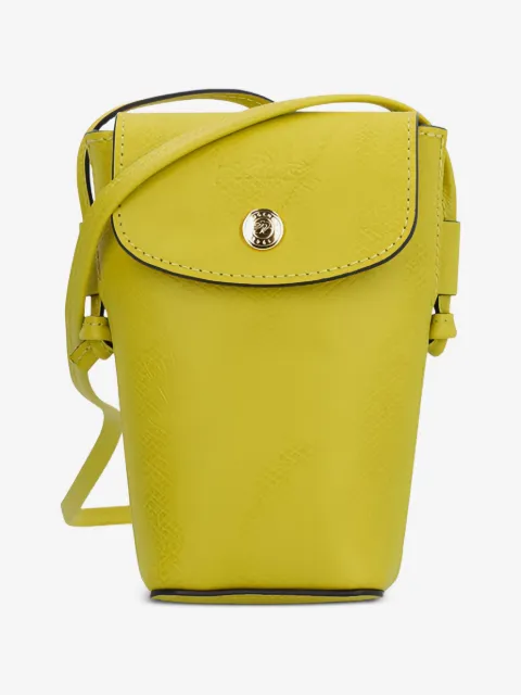 Longchamp funda para celular Épure con piel