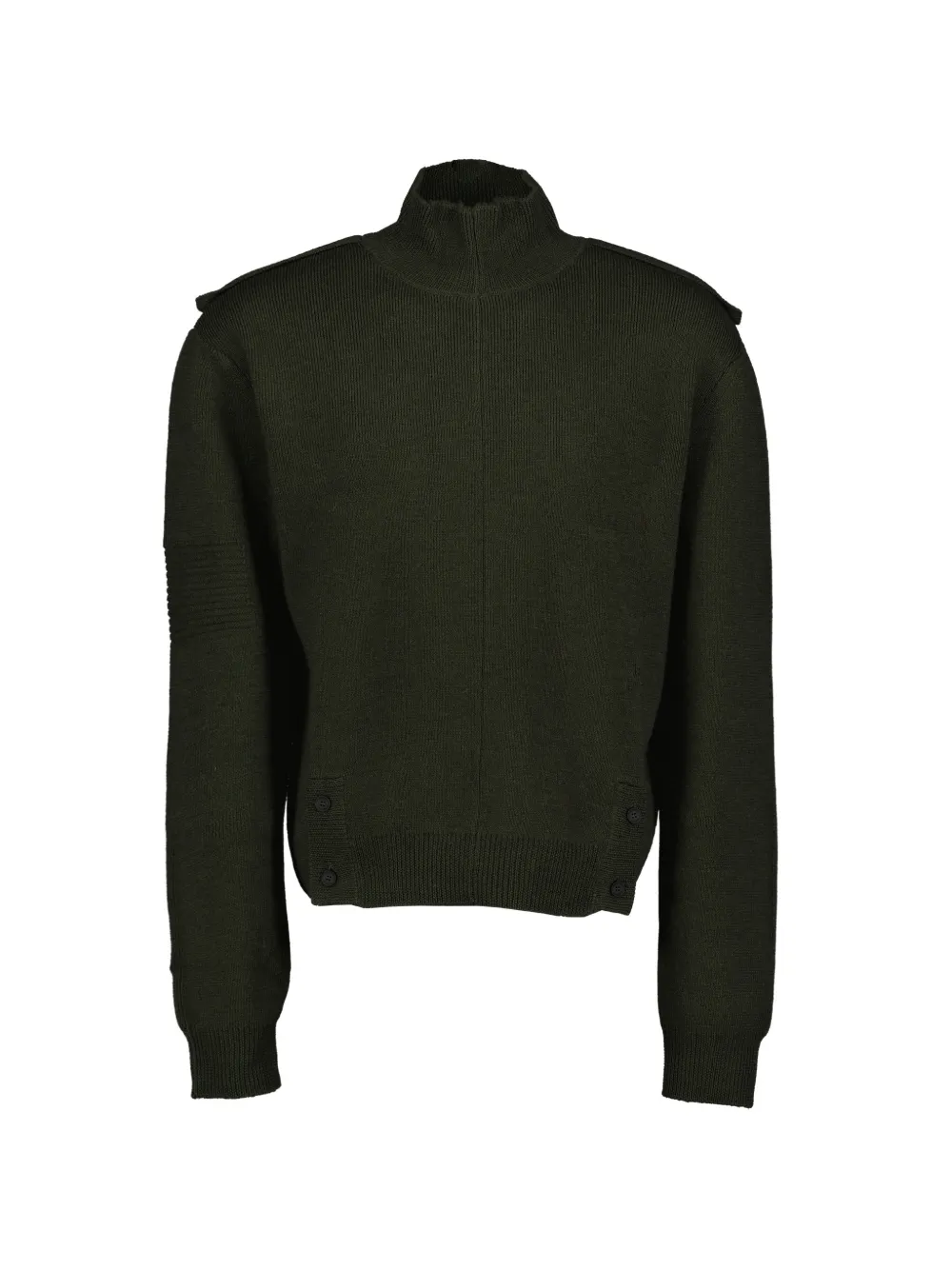 A-cold-wall* Utility Mock-neck Cardigan In Green