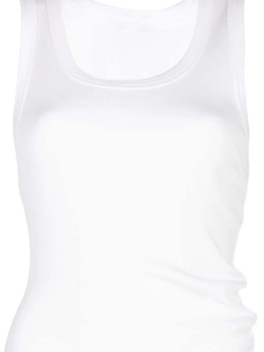 AGOLDE Gedraaide klaproos tanktop Wit