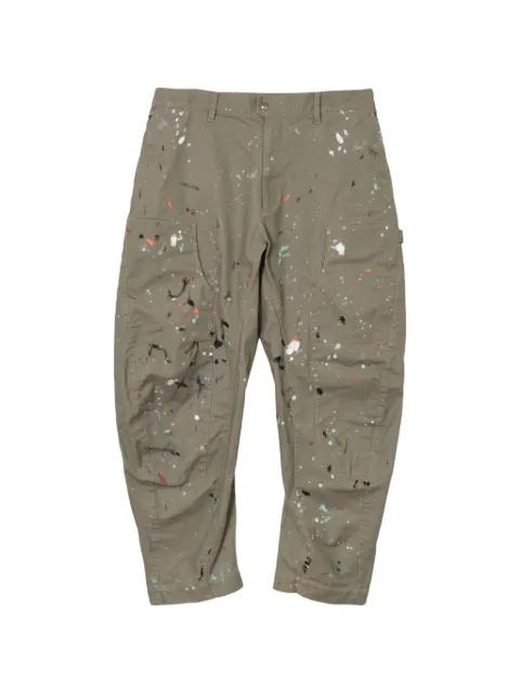 Magic Stick Tradivance paint-splatter trousers