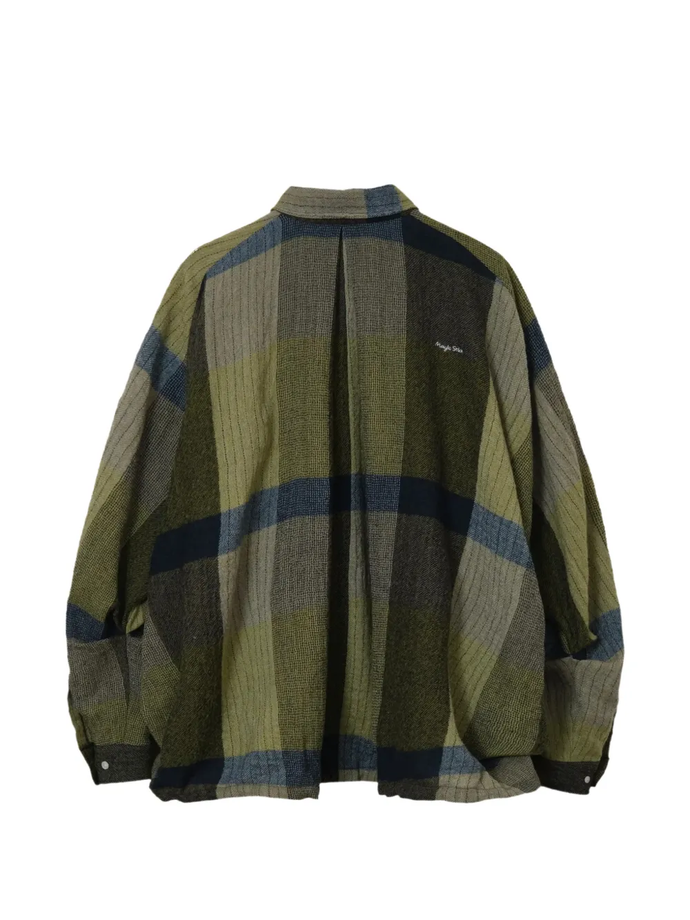  Magic Stick Draperie Nel Check-pattern Shirt - Vert 