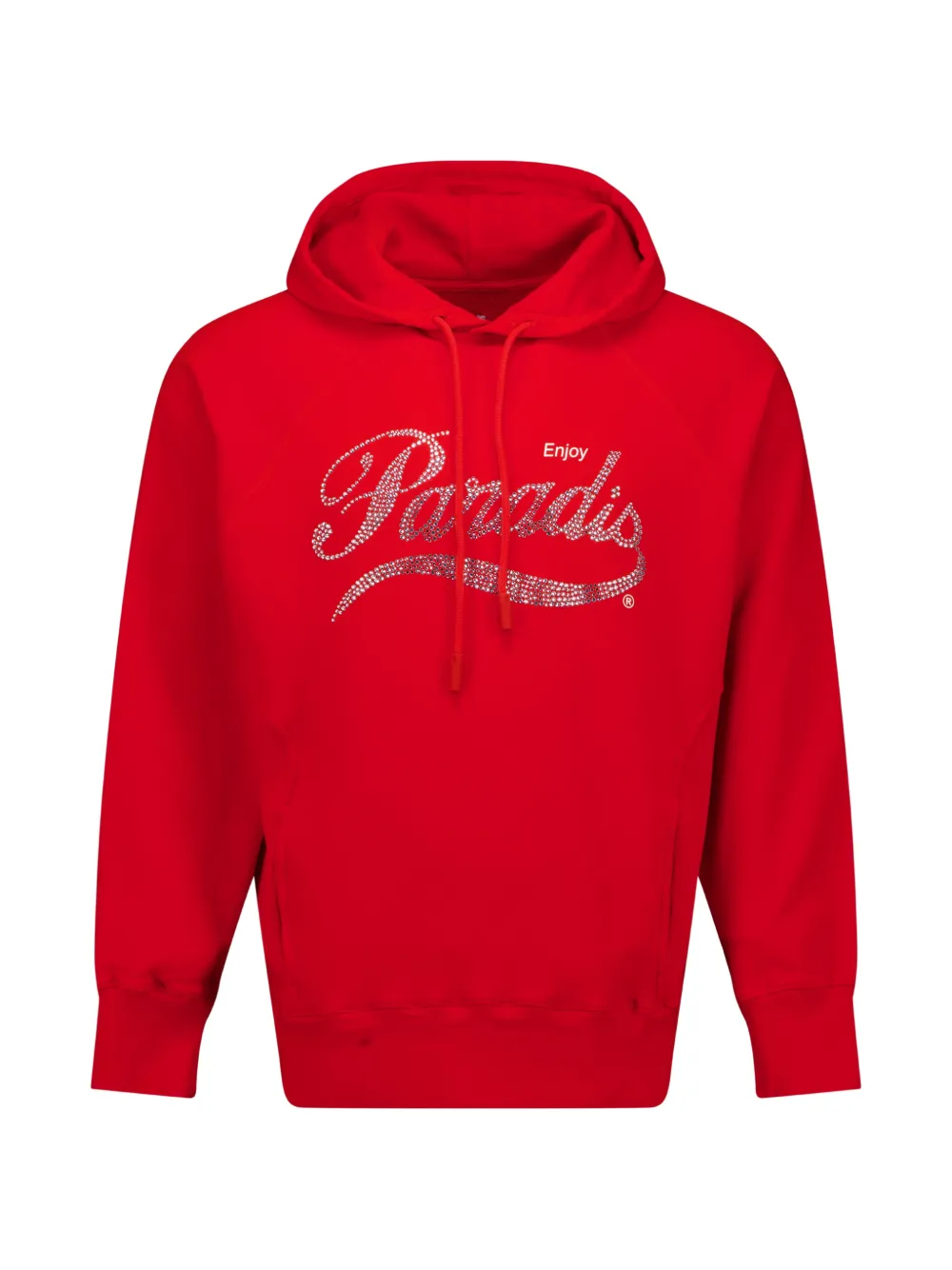 3.PARADIS Coca Cola rhinestone-embellished hoodie - Rosso