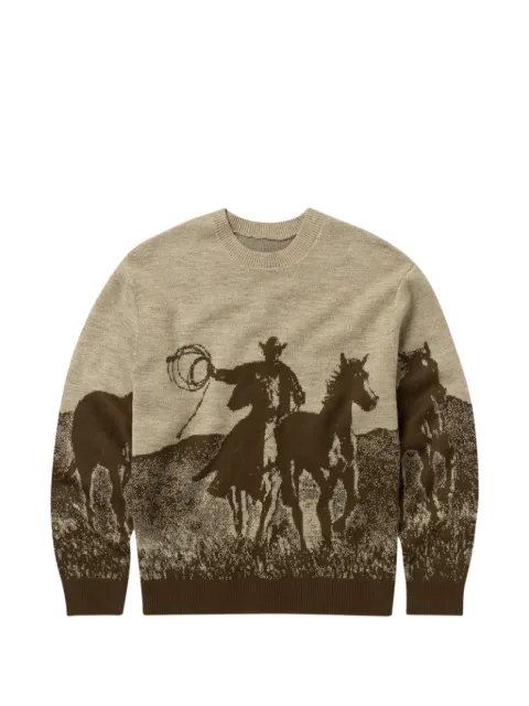 One Of These Days Spirit of The Planes intarsia-knit sweater