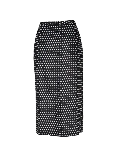 FRAME polka-dot midi skirt