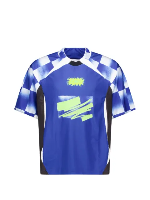 Le Pere jersey Torn a cuadros