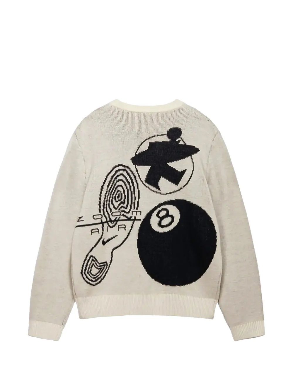 Nike x Stüssy intarsia trui Beige