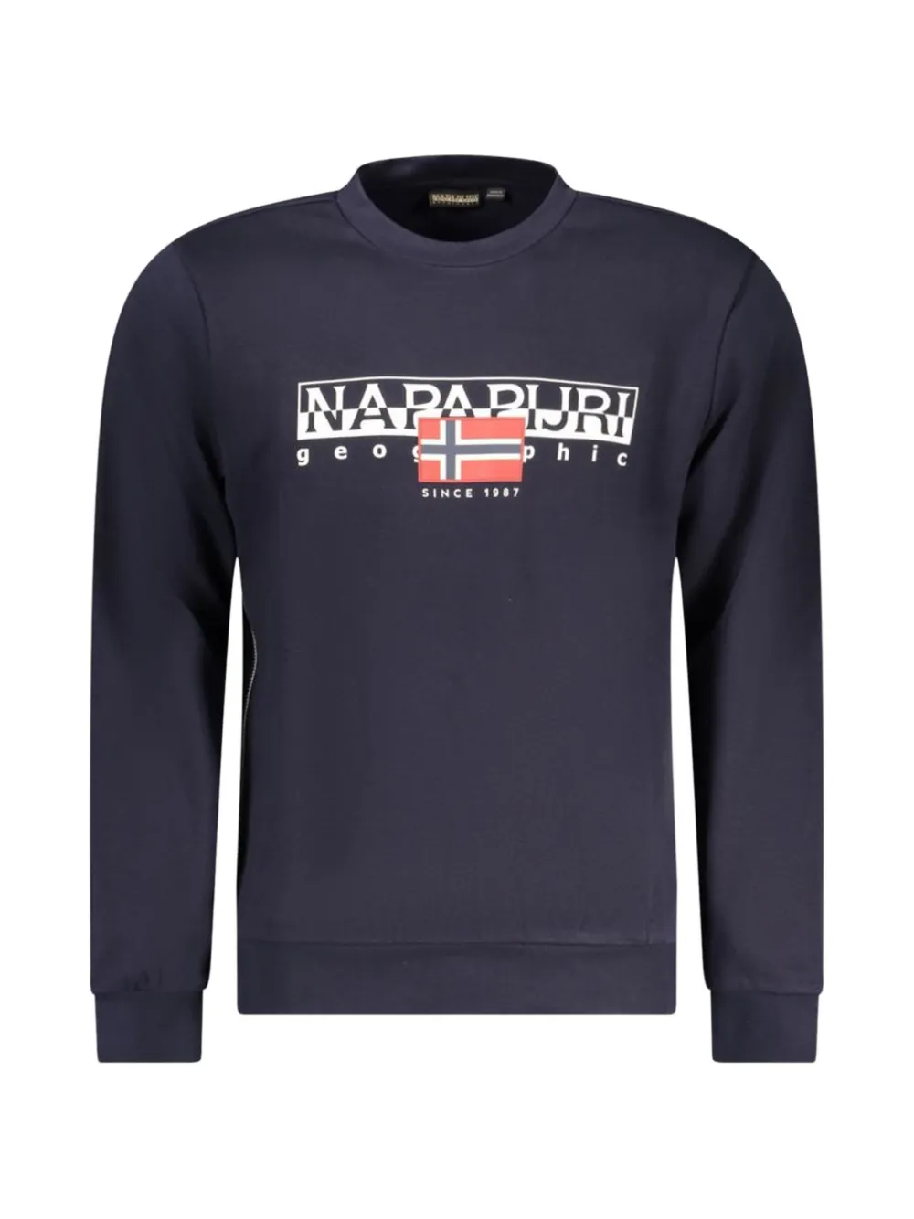 Napapijri logo-print crew-neck sweater · XXXL