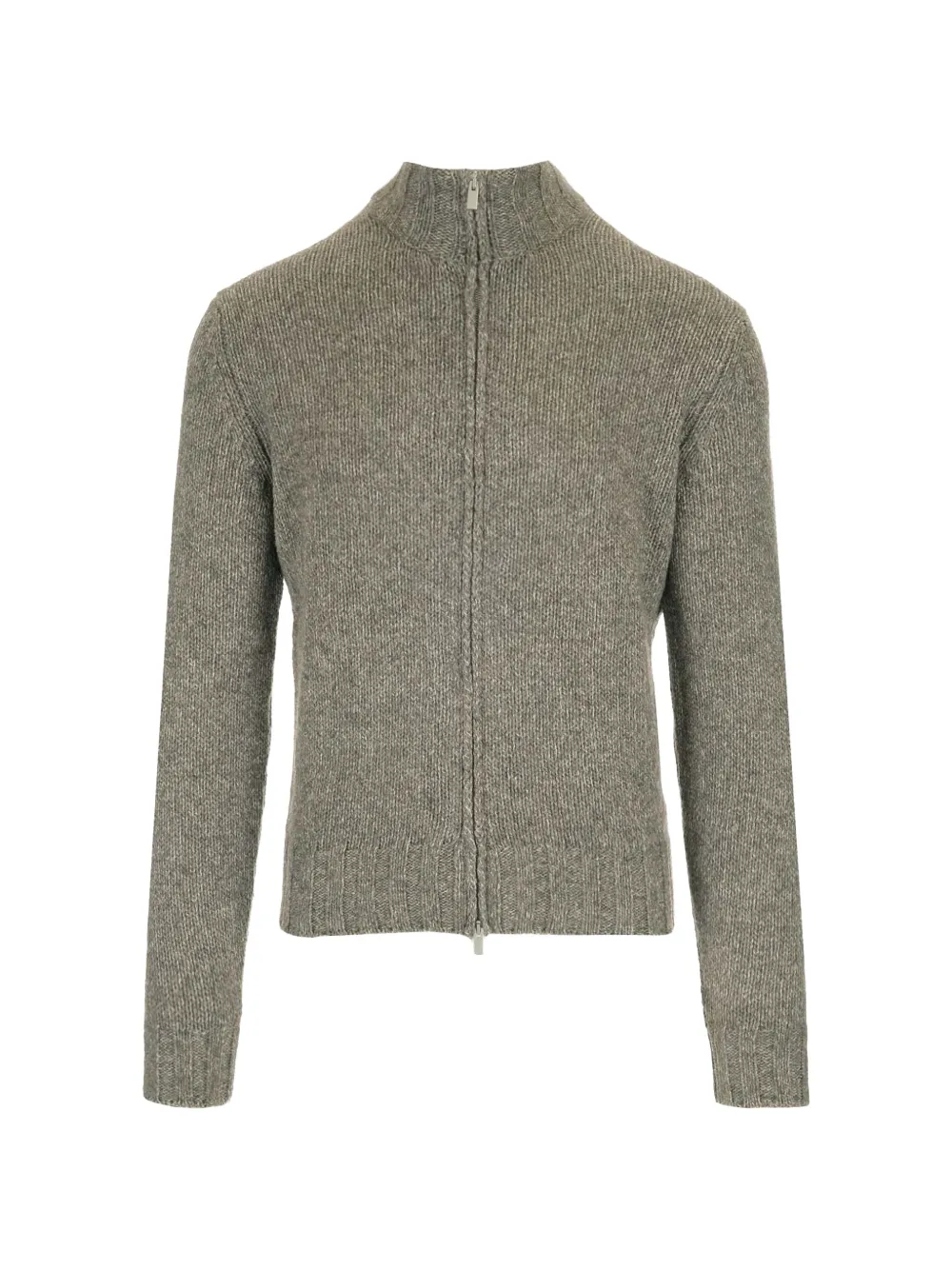 Al Duca D’Aosta 1902 zip-up high-neck sweater - Marrone
