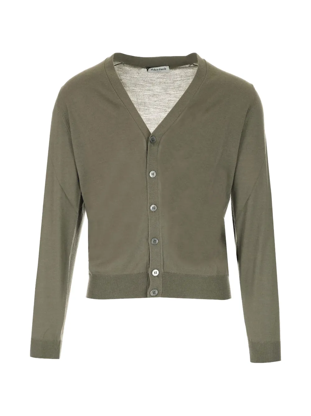 Al Duca D’Aosta 1902 V-neck ribbed-trim cardigan - Verde
