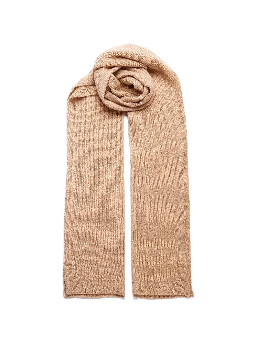 Al Duca D’Aosta 1902 ribbed-knit cashmere scarf - Toni neutri