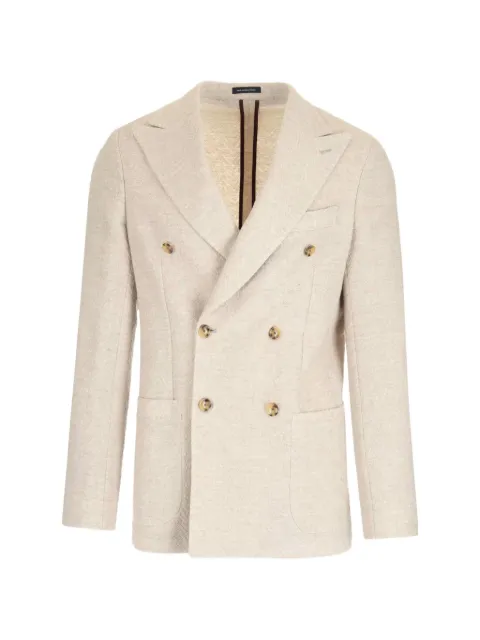 Al Duca D’Aosta 1902 Blazer chevron com abotoamento duplo