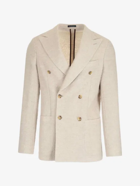 Al Duca D’Aosta 1902 double-breasted herringbone blazer