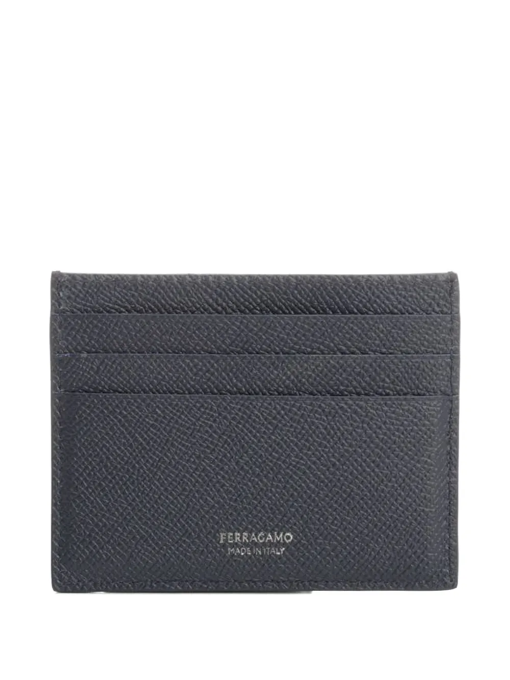 Ferragamo Gancio-plaque leather cardholder - Blu
