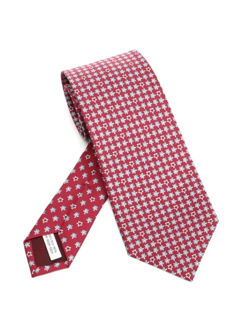 Ferragamo Gancini turtle-print silk tie
