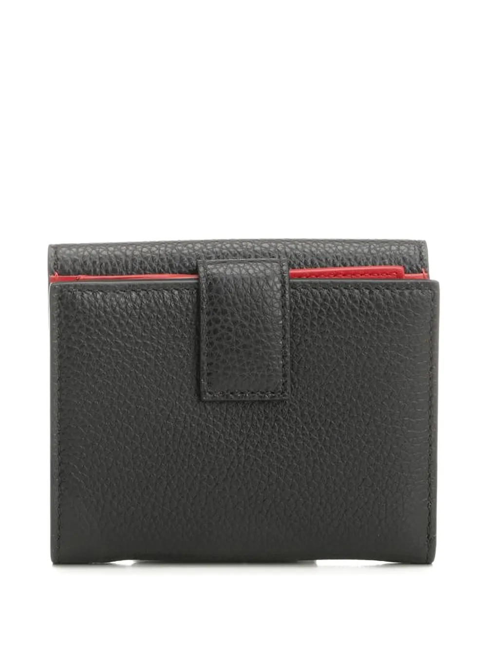  Ferragamo Cartera Con Placa Gancini - Negro 