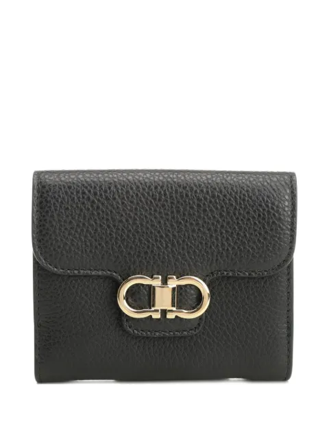 Ferragamo Gancini-plaque leather wallet
