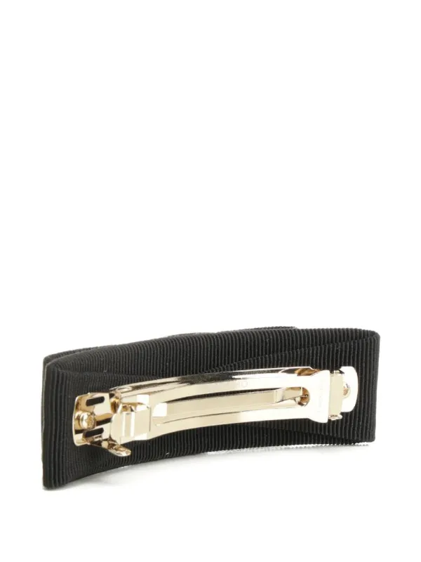 Ferragamo ヴァラリボン ヘアクリップ | ブラック | FARFETCH JP