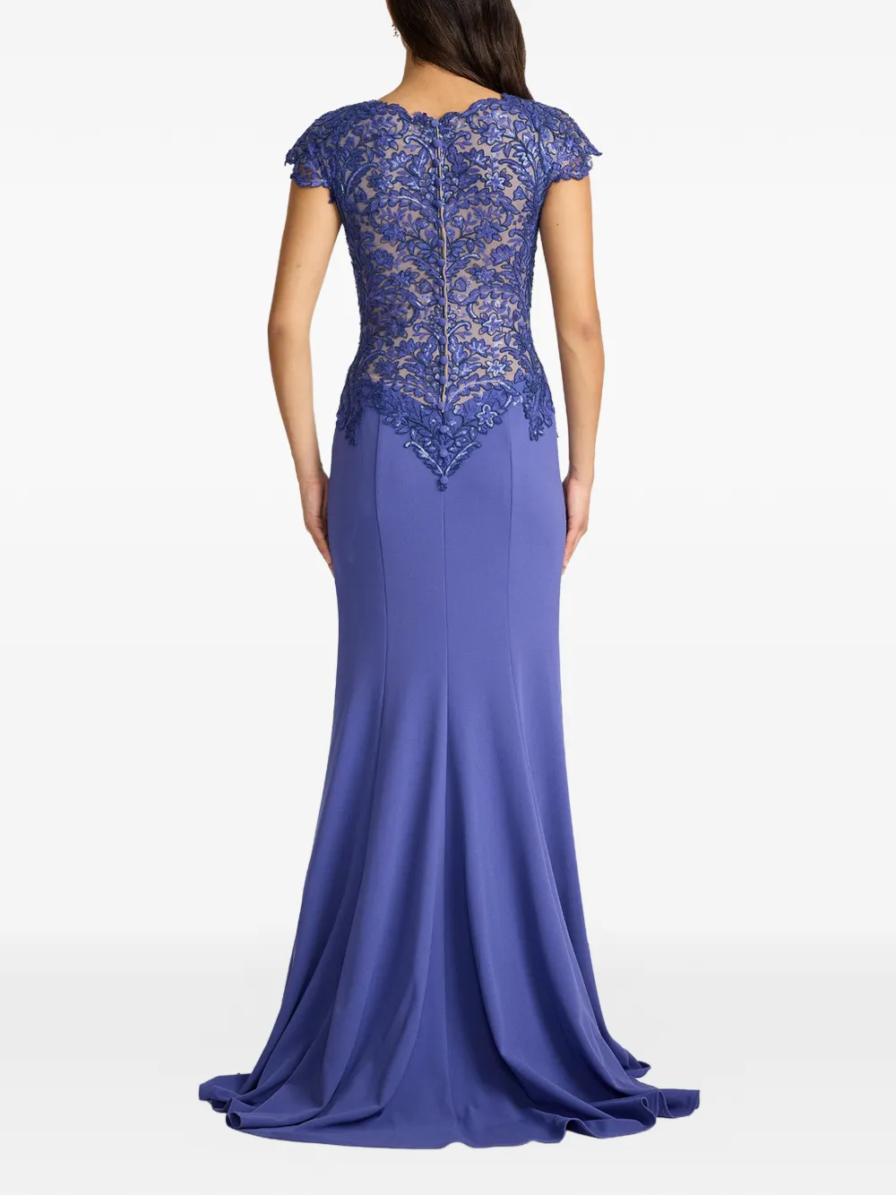 Tadashi Shoji Vicente maxi-jurk met borduurwerk Paars