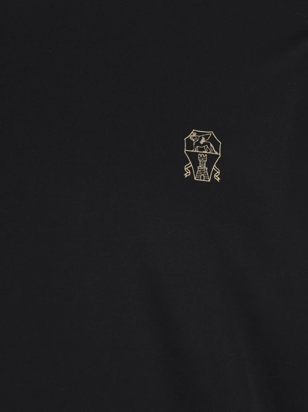 Brunello Cucinelli T-shirt met geborduurd logo Zwart