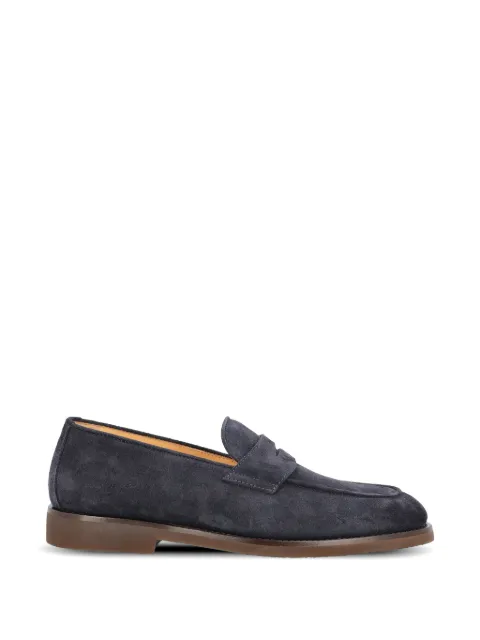 Brunello Cucinelli penny suede loafers