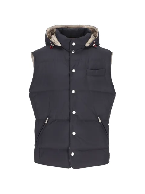 Brunello Cucinelli hooded padded gilet