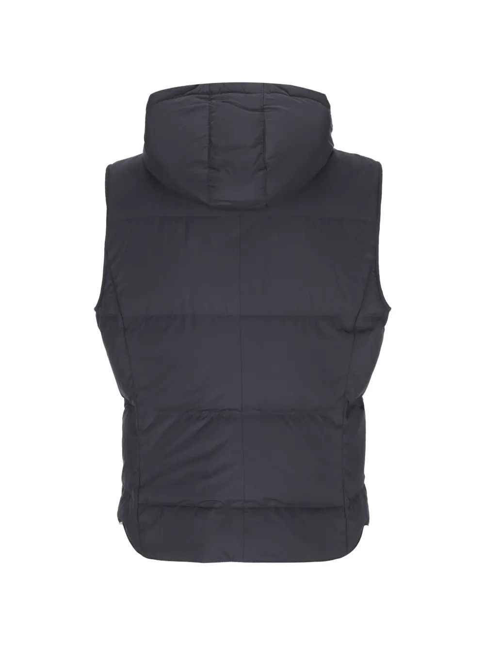 Brunello Cucinelli Bodywarmer met capuchon Blauw