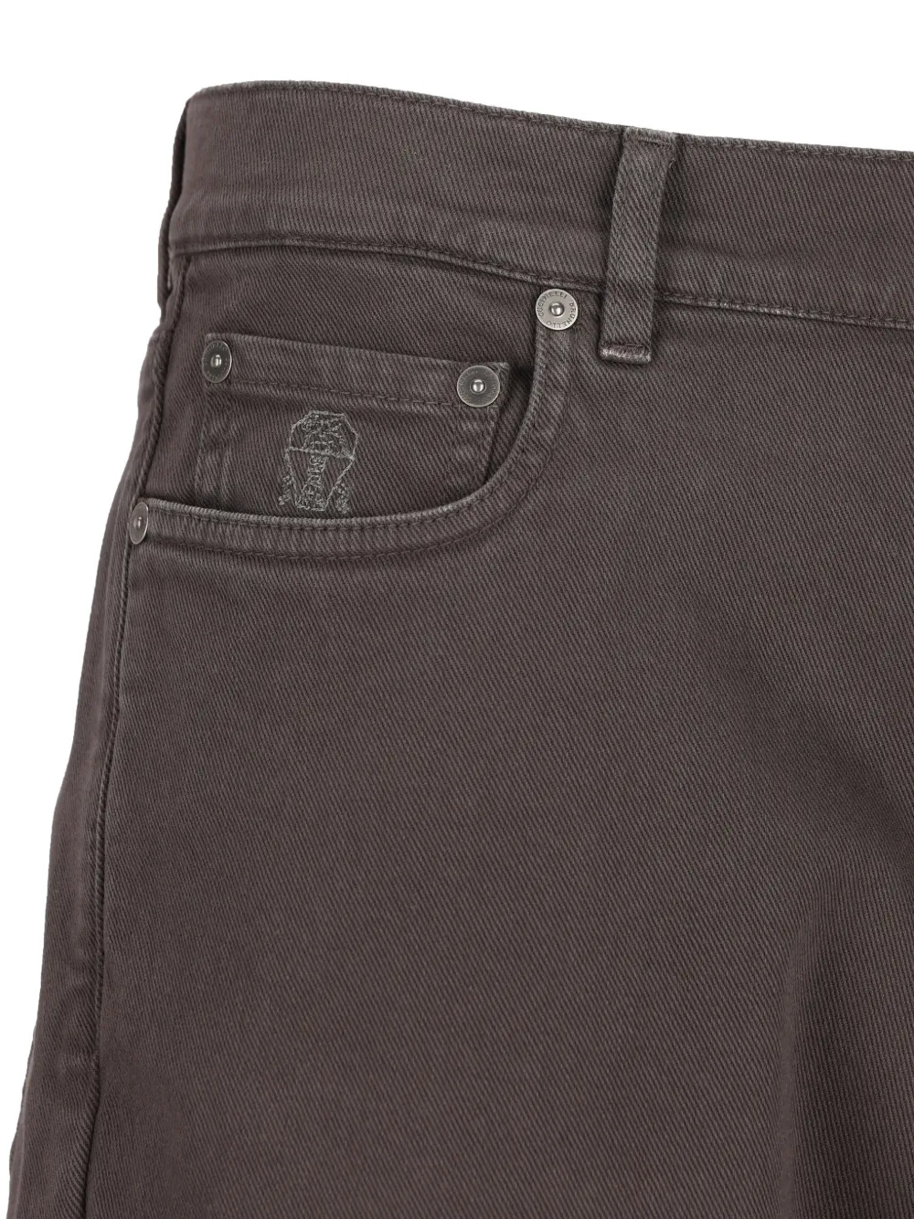 Brunello Cucinelli Broek met vijf zakken Bruin