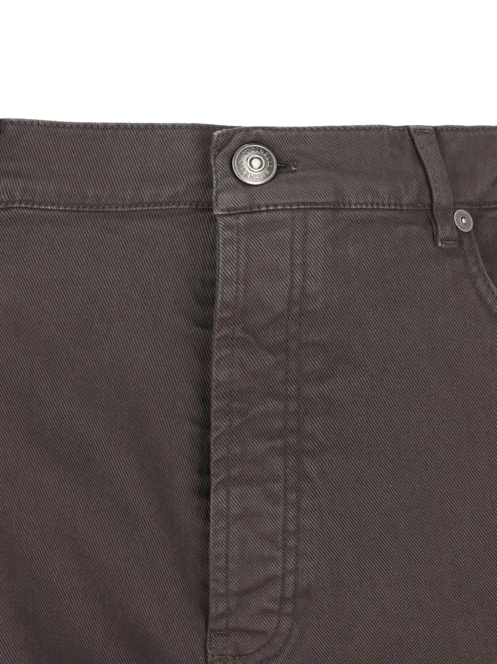 Brunello Cucinelli Broek met vijf zakken Bruin