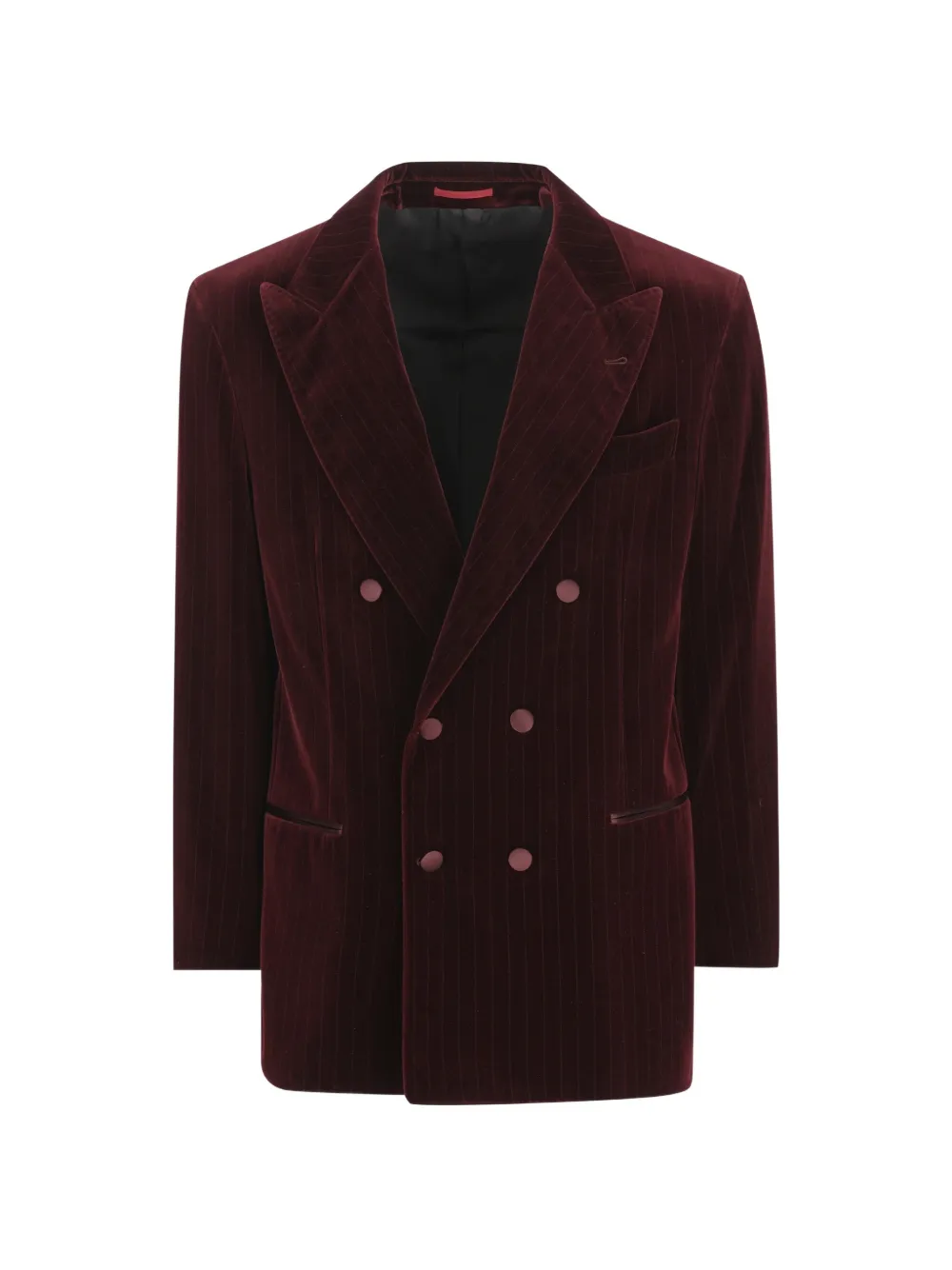 Brunello Cucinelli pinstripe double-breasted jacket - Rot
