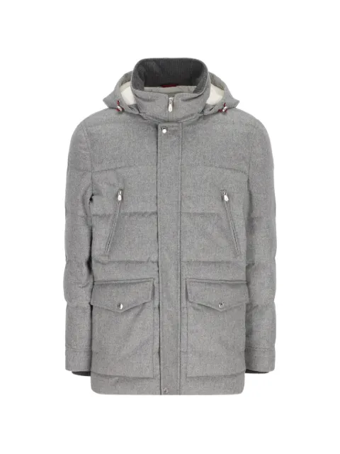 Brunello Cucinelli padded hooded coat