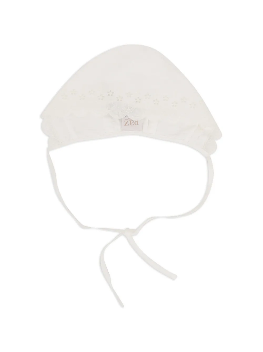 Paz Rodriguez broderie-anglaise bow-detail bonnet - Toni neutri