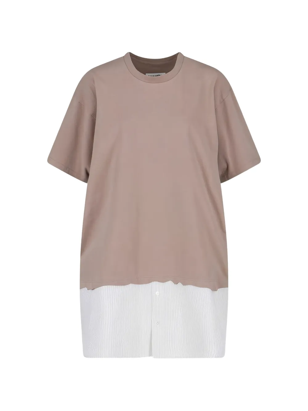 MM6 Maison Margiela layered mini dress - Nude