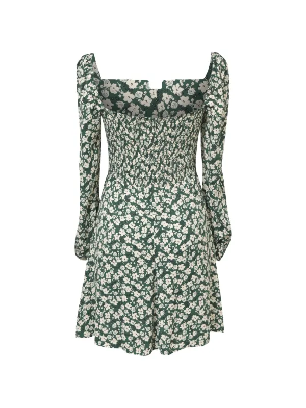 Reformation Mochi floral-print Dress | Green | FARFETCH IE