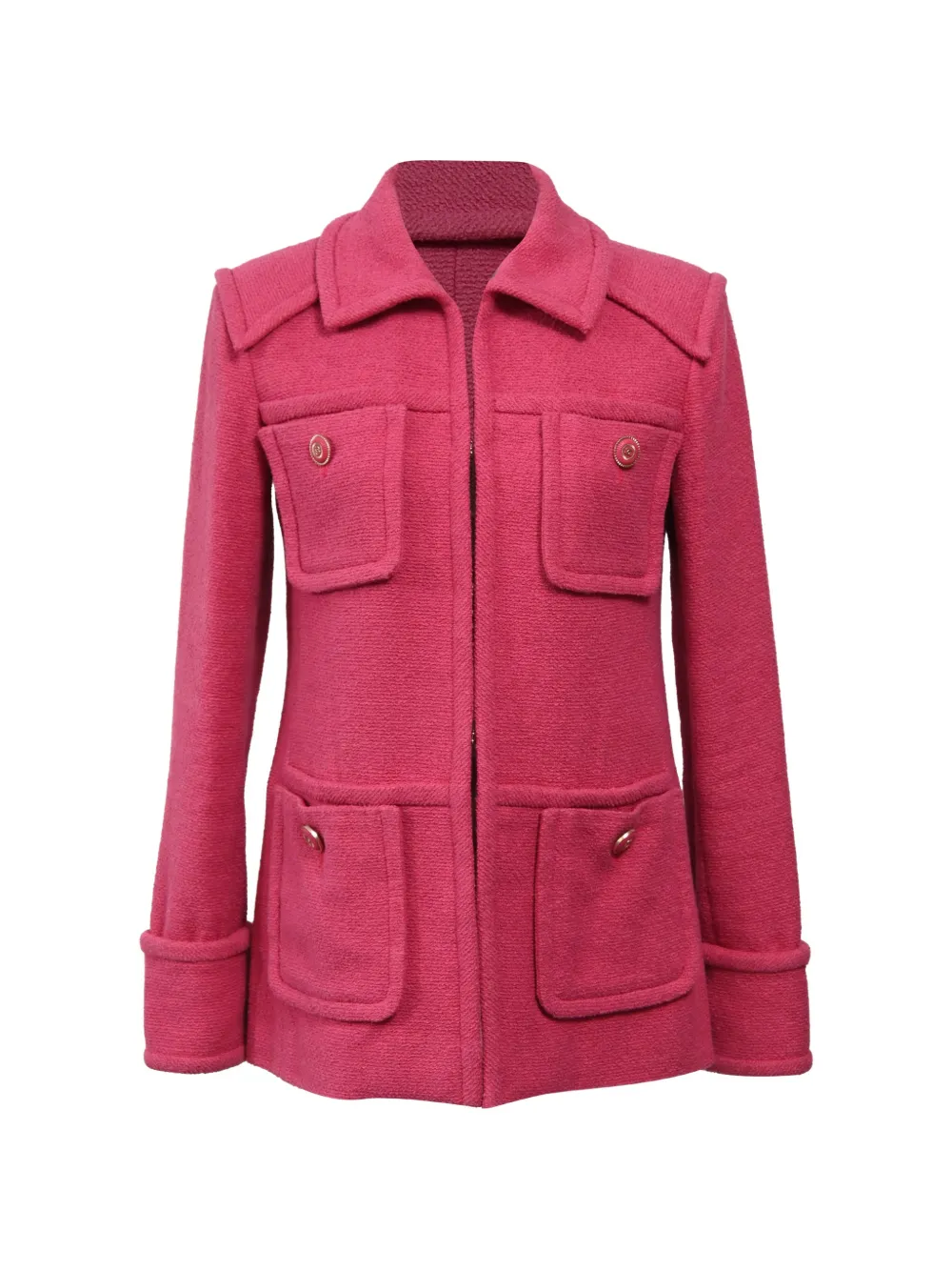 CHANEL Pre-Owned four-pocket tweed jacket - Rosa