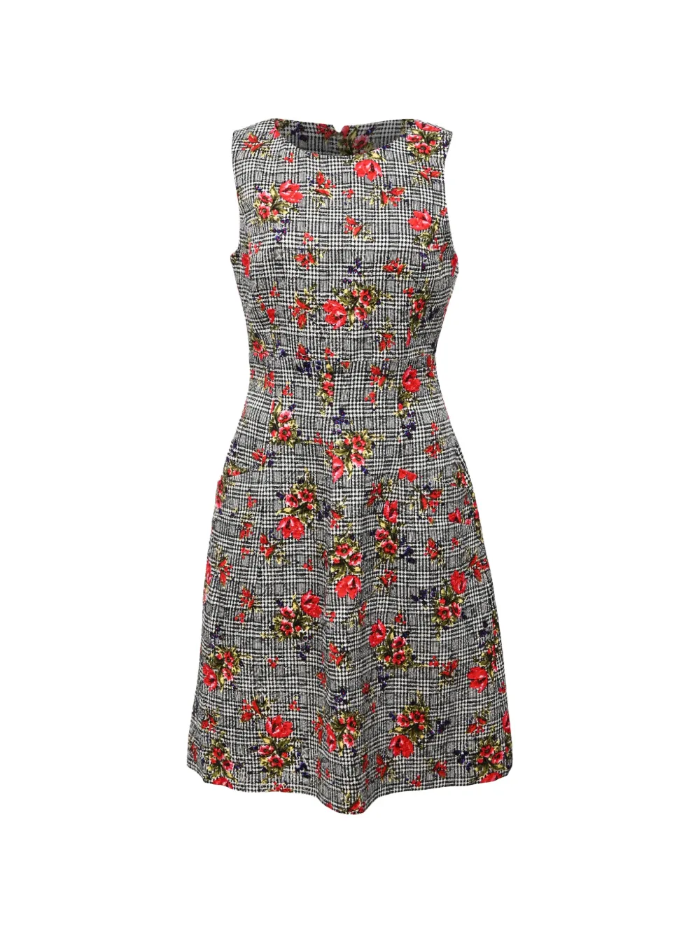 Oscar de la Renta Pre-Owned printed A-line dress - Bianco