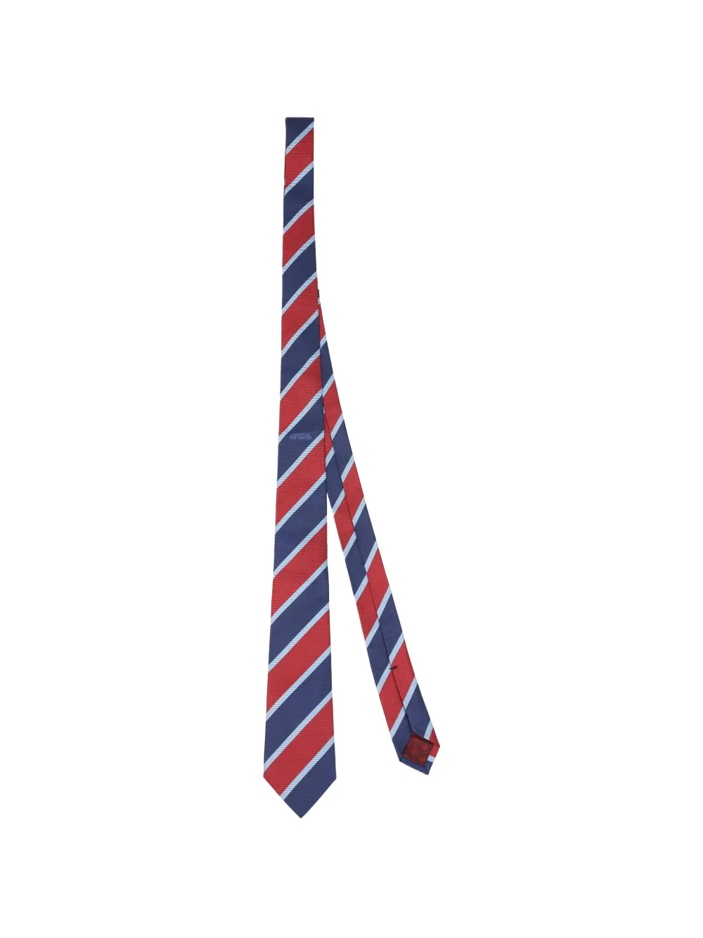 Pre-owned Gucci Striped Silk Tie In Blue