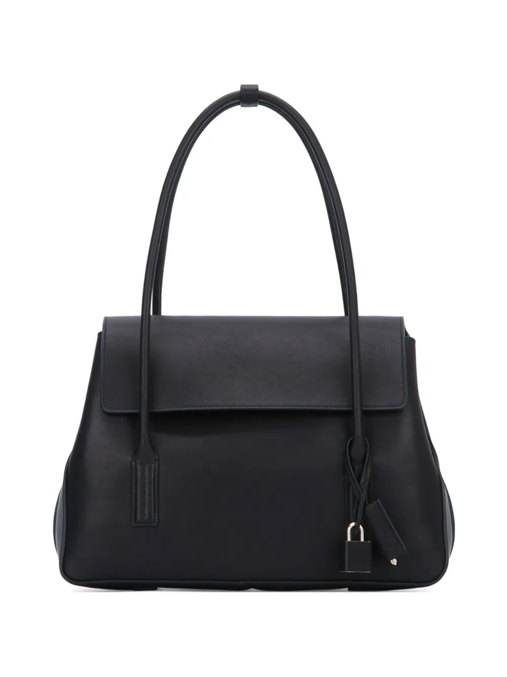 TOM FORD padlock-detail leather tote bag - Nero