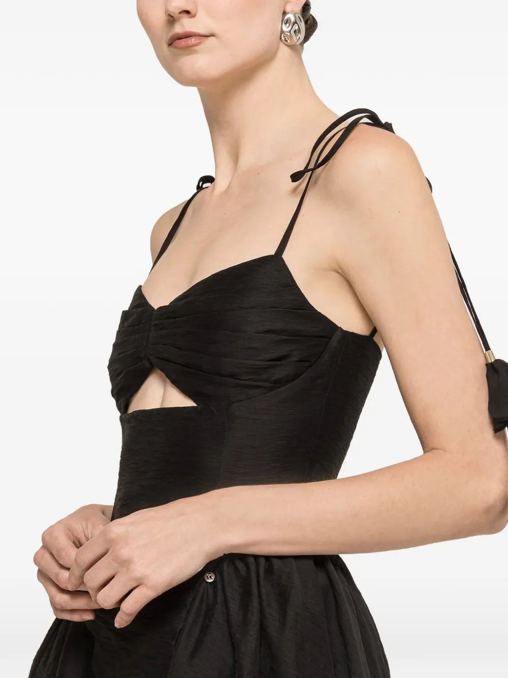 NISSA Mini-jurk met smalle bandjes Zwart
