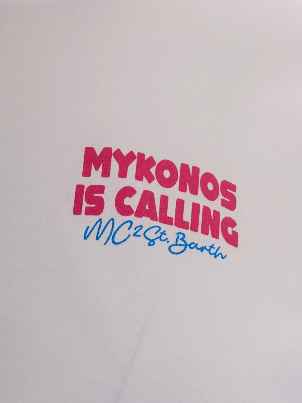 MC2 Saint Barth Emilie Mykonos Is Calling T-shirt Wit