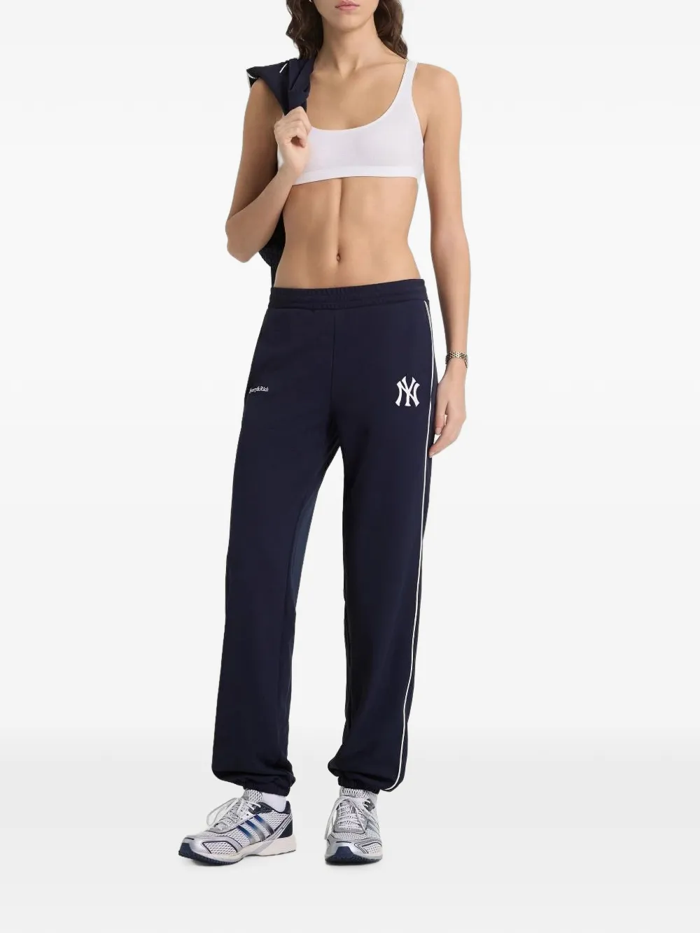 Sporty & Rich Heritage Yankees Elio piping track pants - Blu