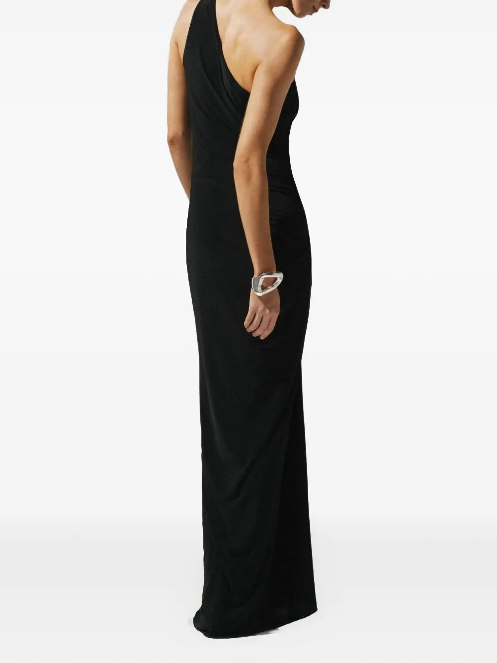 Baobab Canoa asymmetrische maxi-jurk Zwart