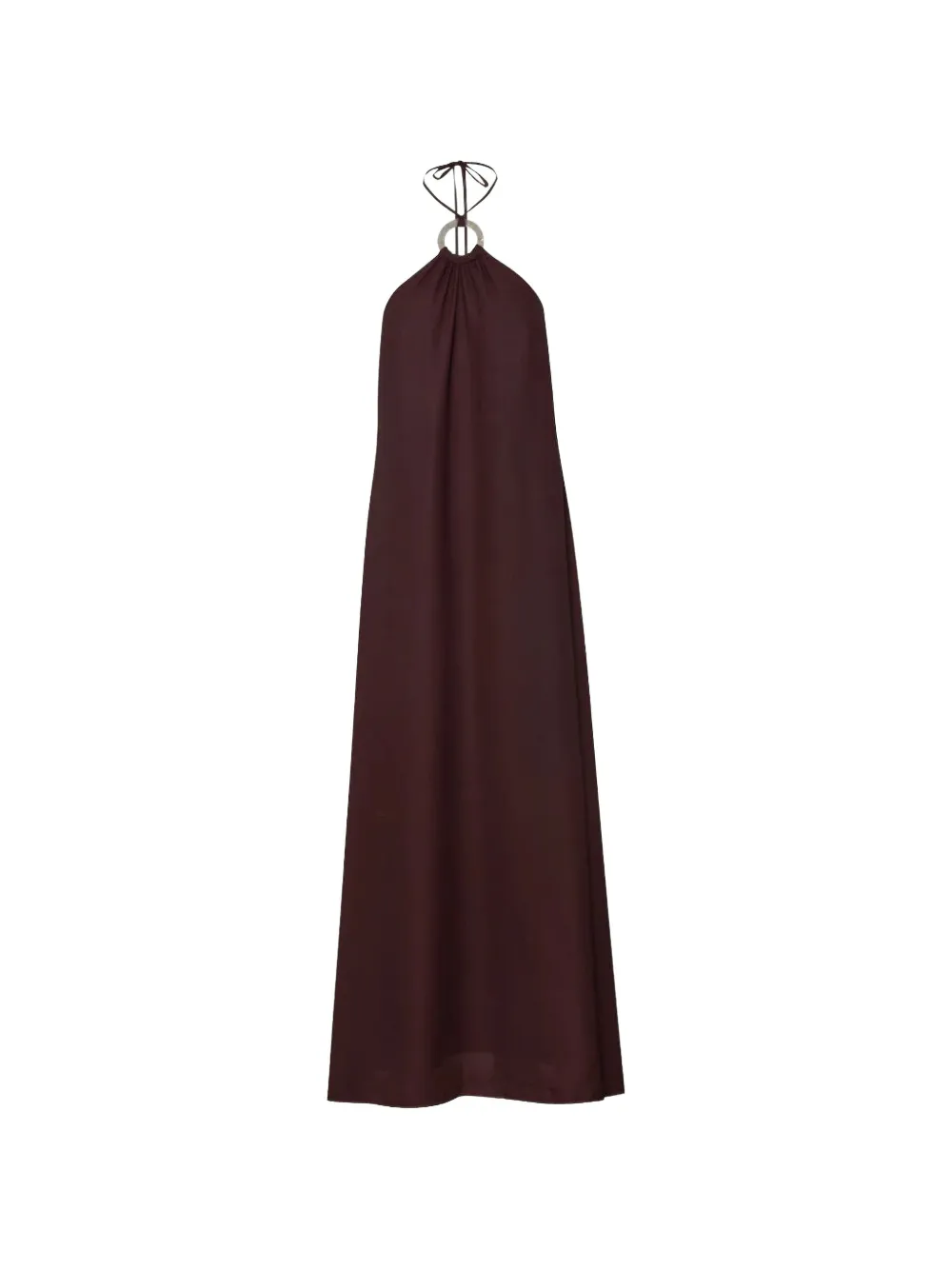 Baobab Flora halterneck maxi dress - Marrone