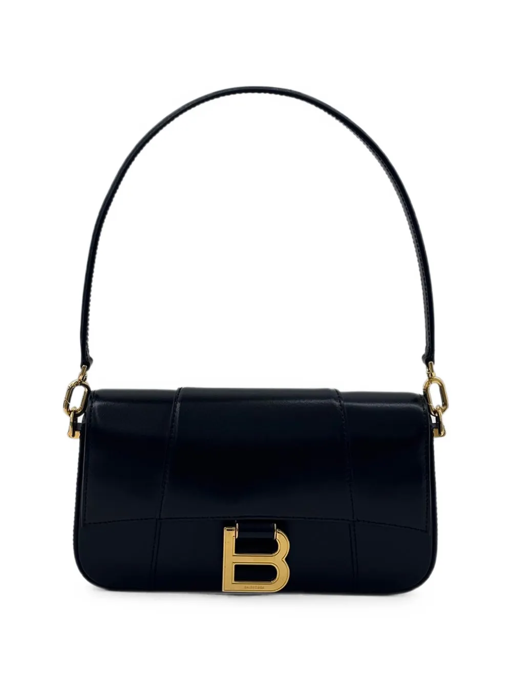 Balenciaga Hourglass logo-plaque shoulder bag - Nero