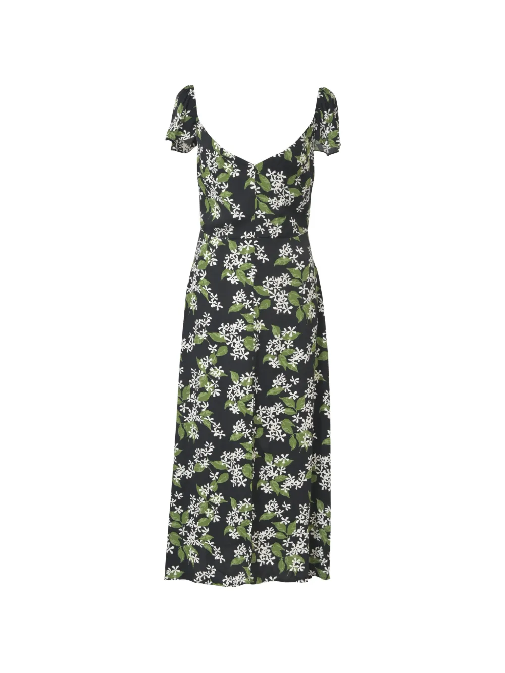 Reformation Baxley floral-print dress - Schwarz