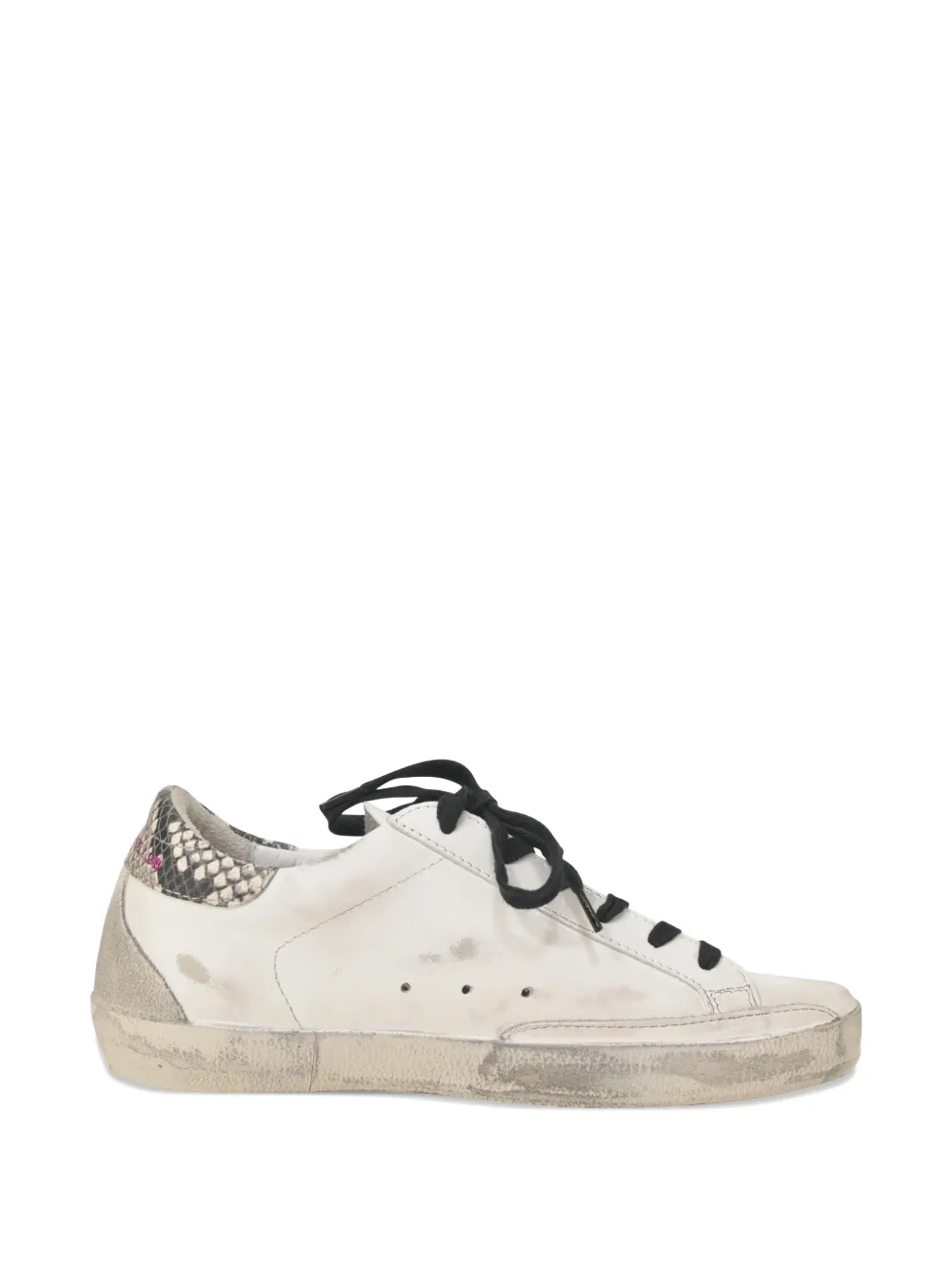 Golden Goose Superstar animal-print sneakers - Weiß