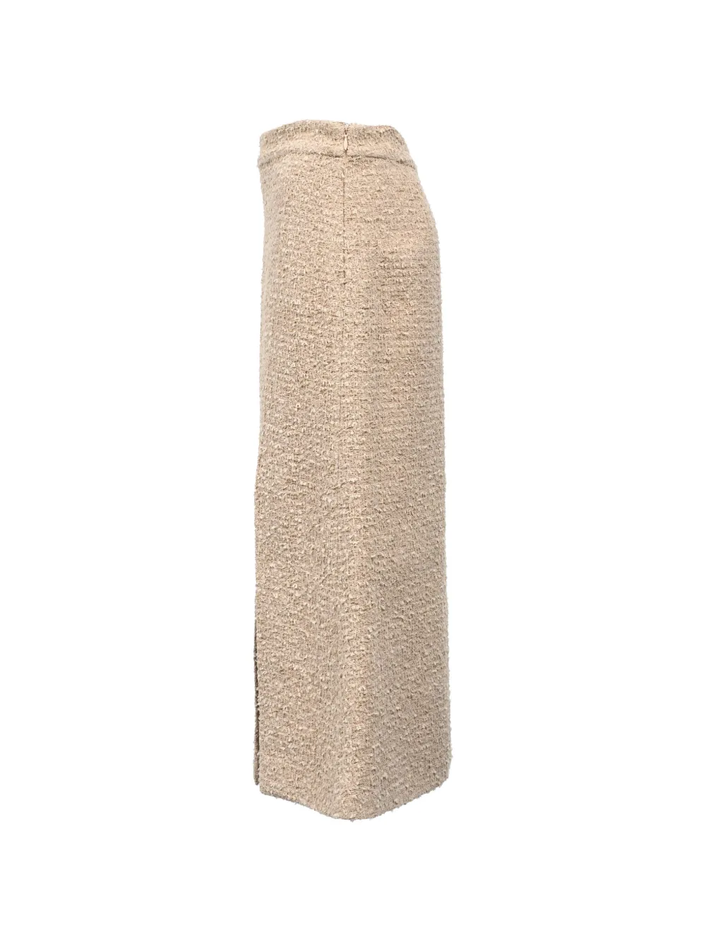 Pre-owned Etro Vintage High-waisted Tweed Skirt In Neutral