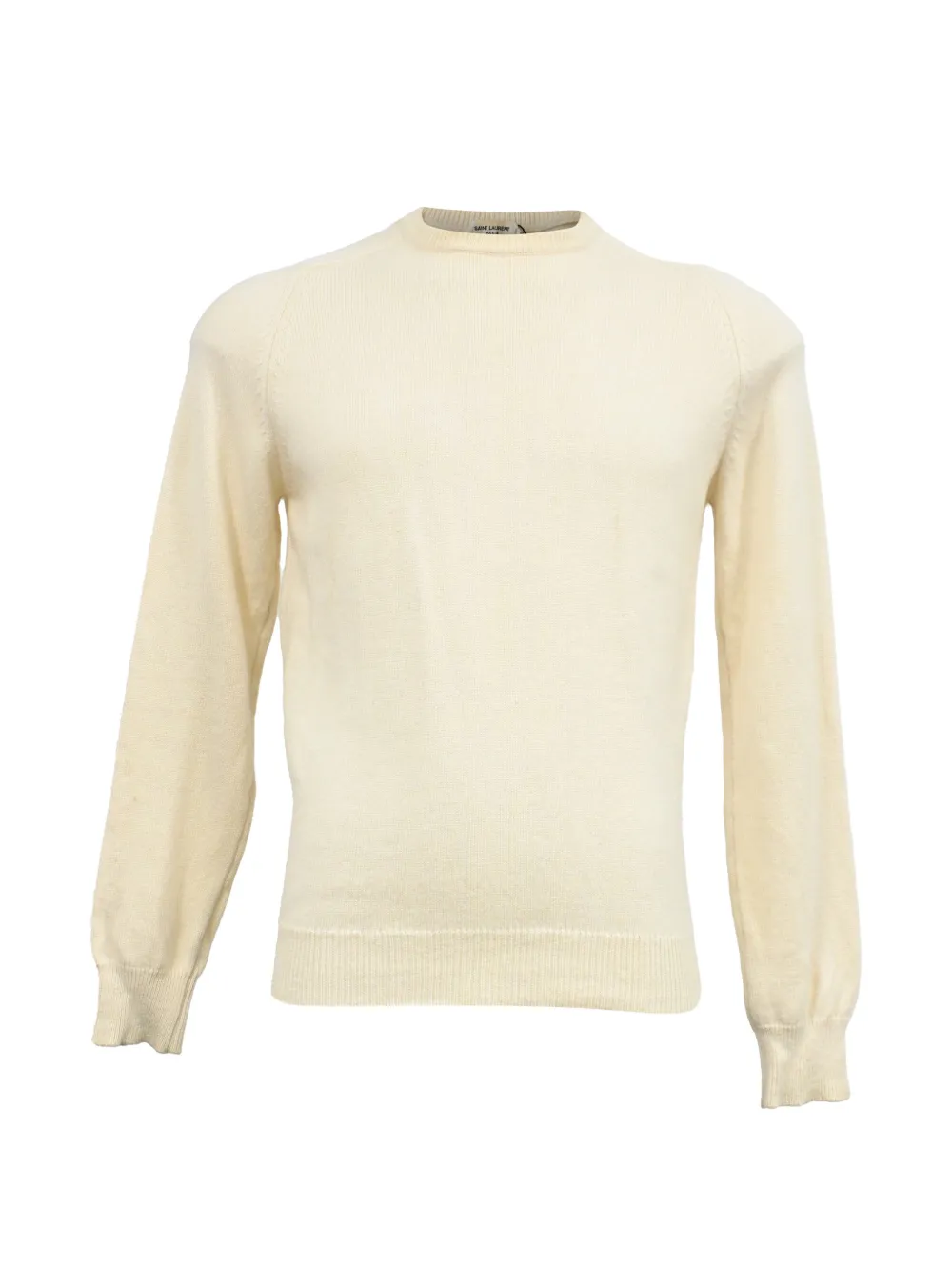 Saint Laurent Pre-Owned knitted crewneck sweater - Neutrals