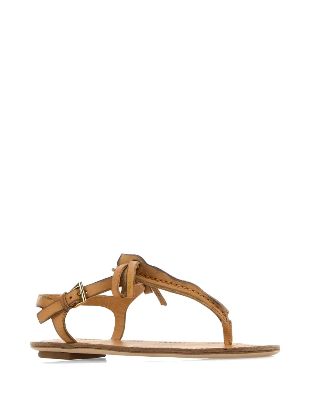 Prada bow-detail buckled sandals Beige