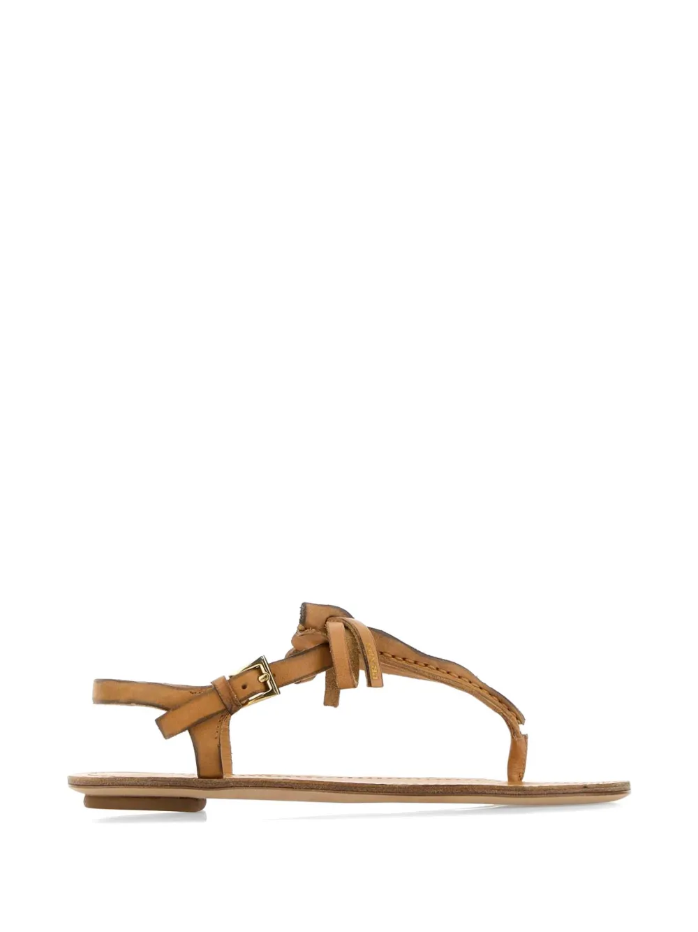 Prada bow-detail buckled sandals Beige